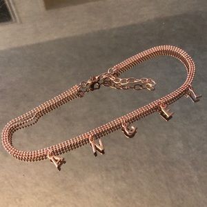 Rose gold Choker necklace  - angel